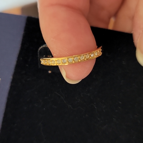 NWT Swarovski Gold Crystal Loops - Picture 3 of 4